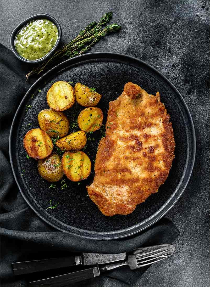 Deutsche K&uuml;che im Restaurant Poseidon in Bischofsheim